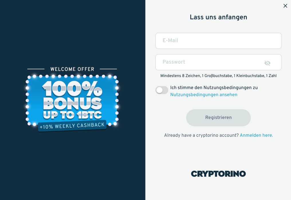 Entering The Portal Via Cryptorino Login